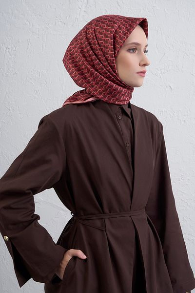 Armine Silk Scarf 9417D (Twi̇ll)-35