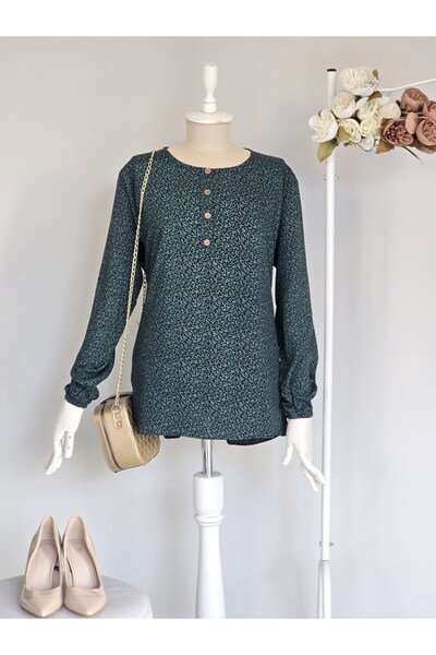 ENDAMIM Mother Viscose Bluz Large Size
