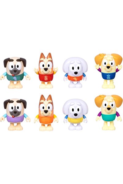 bluey S13 COLOR CHANGE FIGURE 4PACK WATER PARK BINGO & FRIENDS EXCLUSIVE