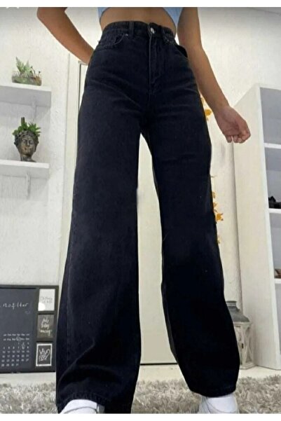 kleshus ΓΥΝΑΙΚΕΙΟ Ψηλόμεσο Παντελόνι Φαρδύ Τζιν Palazzo