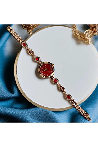 Neorney Yuvarlak Kasa Şık Taş Kordonlu Zarif Kadın Kol Saati