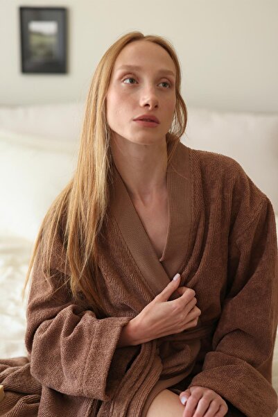 İrya Solena 100% Cotton Women's Bathrobe Mocha