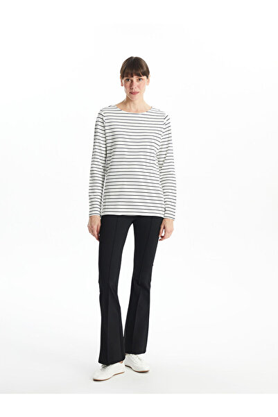LC Waikiki Black Dar Fit Flared Women's Leggings Pants