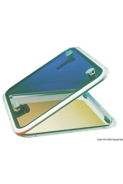 Lewmar Hatch with Low Profile Aluminum Frame
