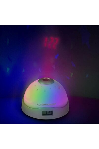 ESPERANZA Clock alarm and projector Cassiopeia Gray