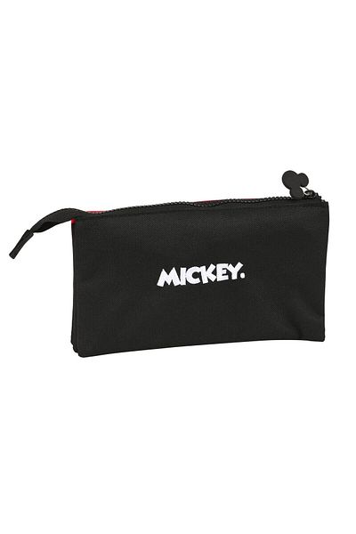 Mickey Mouse Clubhouse Triple Carry-all Mickey Mouse Clubhouse Mickey mood Red Black (22 x 12 x 3 cm)