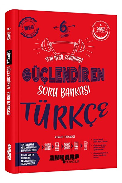 Ankara Yayıncılık 2025-2026 Müfredat 6 Sınıf Güçlendiren Türkçe Soru Bankası