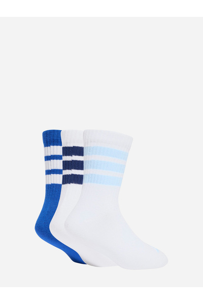 adidas Pack of 3 - Striped Ribbed Socks