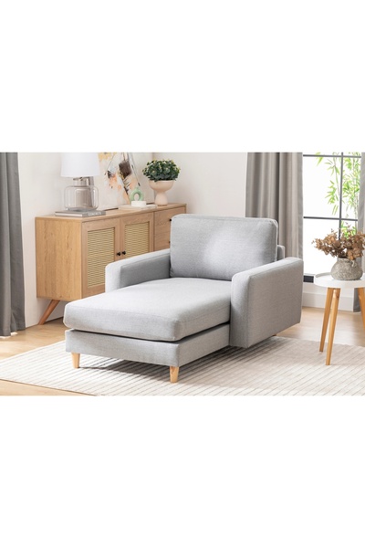 Vivense MERLİN DAYBED, İNCE KOL, NATUREL, KETEN, GRİ