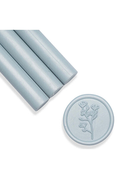 ARTIZAAR Set 5 batoane ceara, albastru prafuit, mat, 1.1 x 13 cm, ceara pentr...