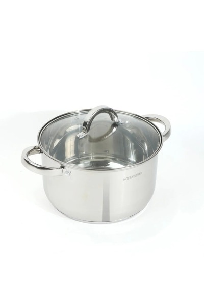 rexa Stainless Steel Saucepan with Glass Lid 24 cm - 6.6 L - 2SS1-A33-007