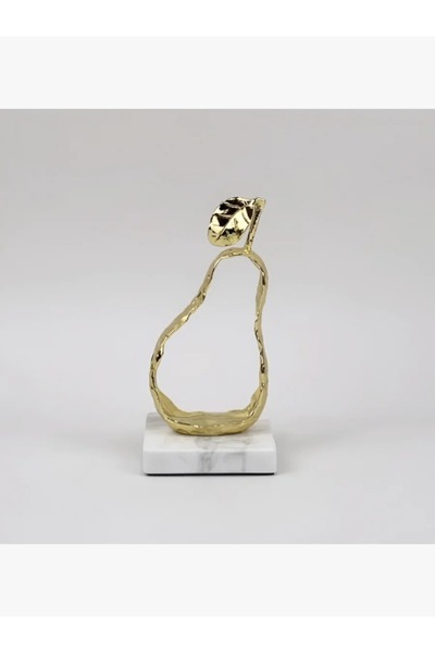 rexa Artwork - Marble Base with Golden Apple Shape - 2SS9-838