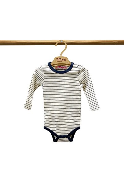 Tiffany Baby Kıds Tiffany Baby Organic Theme Long Sleeve Striped Body 89011