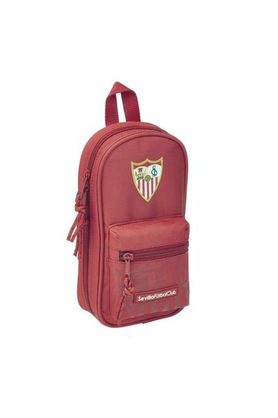 Sevilla Fútbol Club Backpack Pencil Case Sevilla Fútbol Club Red 12 x 23 x 5 cm