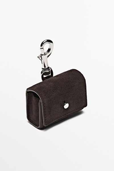 Massimo Dutti Kalın süet deri AirPods kılıfı