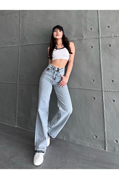 kleshus بنطلون جينز أزرق