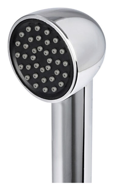 Elissa Deck Shower with Keji Battery and White Nylon Hose
