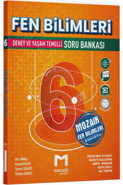 Mozaik Yayınları Mozaik Yayınları 6. Sınıf Fen Bilimleri Soru Bankası