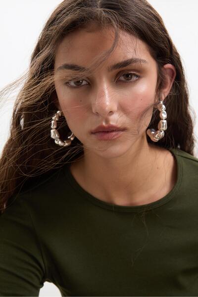 Stradivarius Basic long sleeve cotton T-shirt