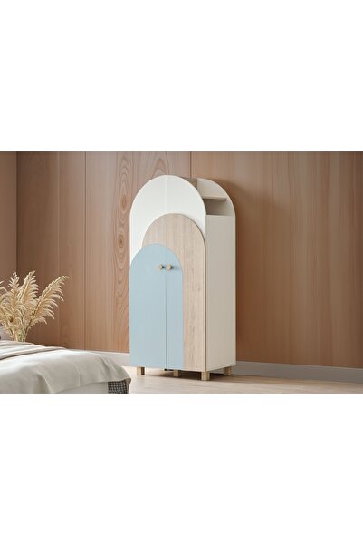 Vivense PETİTE GARDIROP, MAVİ, 2 KAPAKLI