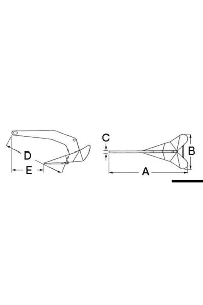 OSCULATI Ancora Delta SS 10-63 Kg