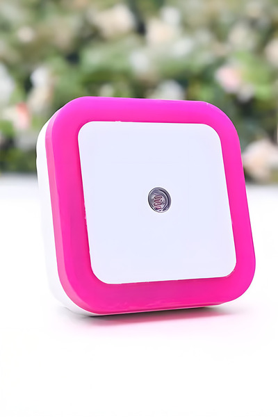 Kacar 1W Fişli Fotoselli Gece lambası Pembe Renk