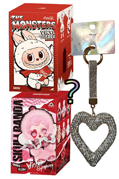 Pofika Skullpanda 1 Adet+Labubu X Coca-cola Figür Serisi 1 Adet Sürprize Pake...