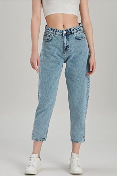 kleshus Μεσαίο χιόνι Mom ψηλόμεσο Mom Jeans Boyfriendjean