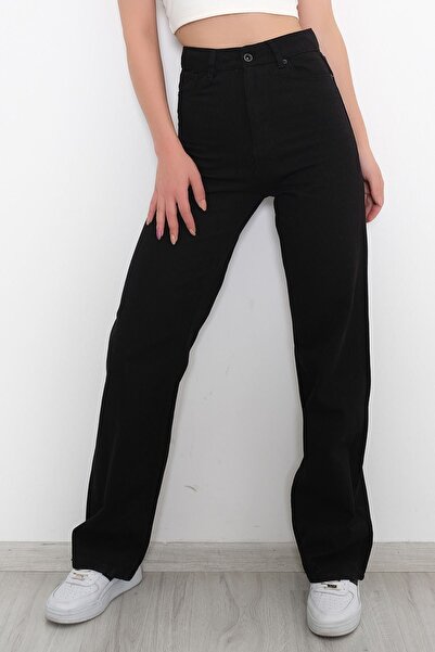 kleshus Penolope Γυναικείο Ψηλόμεσο Φαρδύ Παντελόνι Palazzo Jean Loose Jeans ...