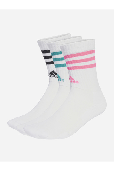 adidas Pack of 3 - 3-Stripes Cushioned Crew Socks