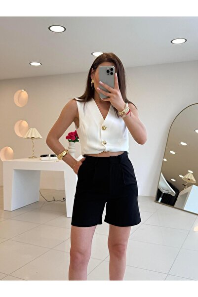 Şulenin Butiği ŞEHİR BOY SİYAH ŞORT
