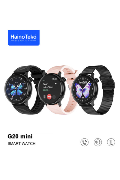 HAINOTEKO ساعة هاينو تيكو جي 20 ميني الذكية للنساء - 3 أحزمة