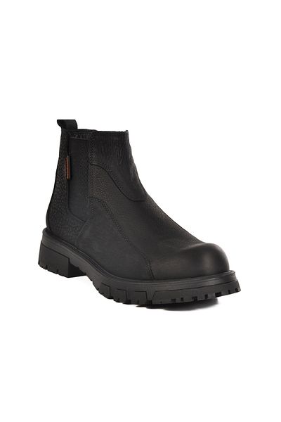 Bulldozer Black Nubuck Genuine Leather Men's Boots 260006 m