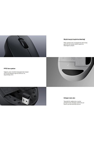 Xiaomi Kablosuz Fare WIRELESS Mouse COMFORT EDITION BLACK