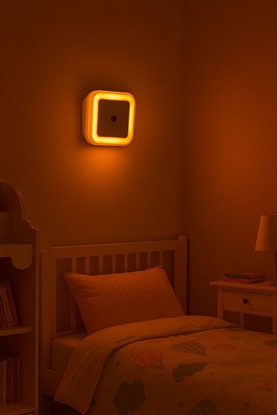 Kacar 1W Fişli Fotoselli Gece lambası Pembe Renk