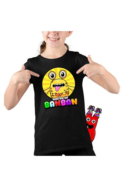 OEM Banban's Garden Kids Girls T-Shirt Yellow Mars