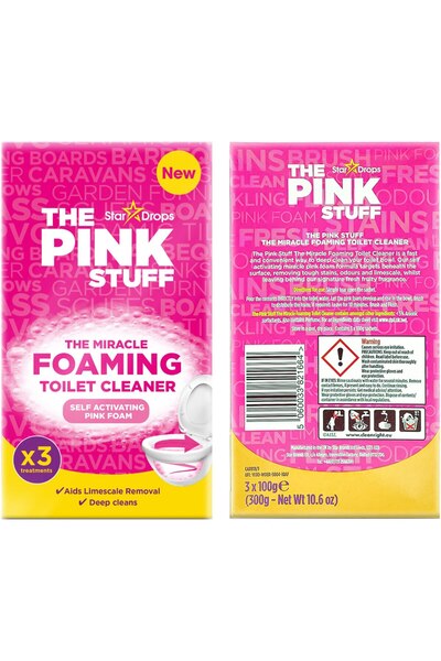 THE PINK STUFF Pudră spumantă pentru curățarea toaletei The Pink Stuff, 3 x 100g