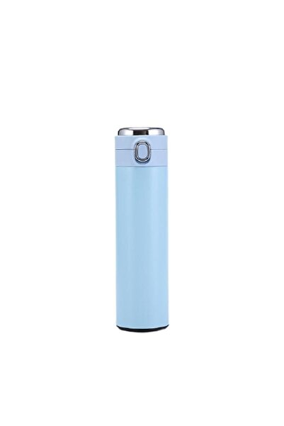 Bonnie Clyde Stainless Blue Thermos with Steel Digital Display Lock Cover 420 ml - Blue - Bcp1.Dimjtqeru5753-Blue