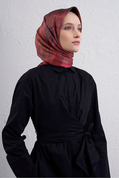 Armine Silk Scarf 9420D (Twi̇ll)-85