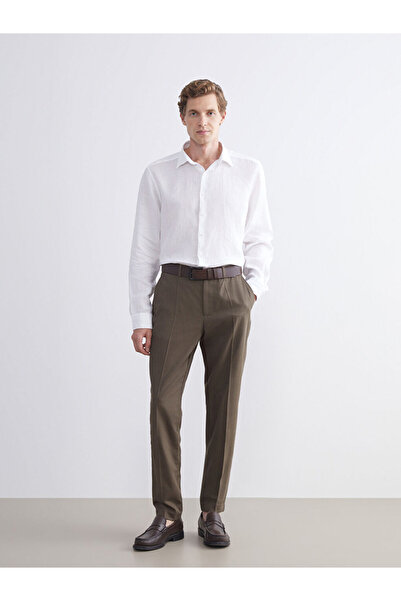 LC Waikiki Khaki Slim Fit Gabardine Men's Trousers