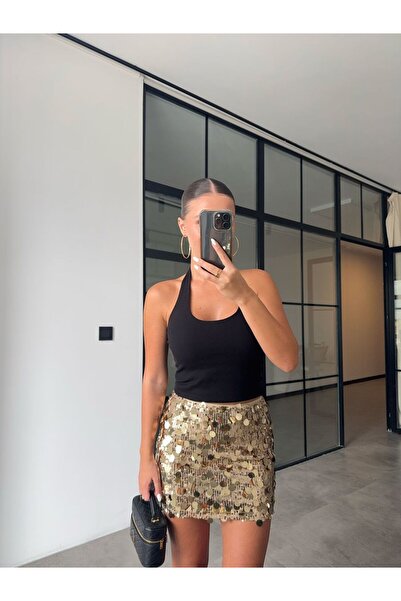 BB Bensu Buyruk GOLD PULLU ETEK