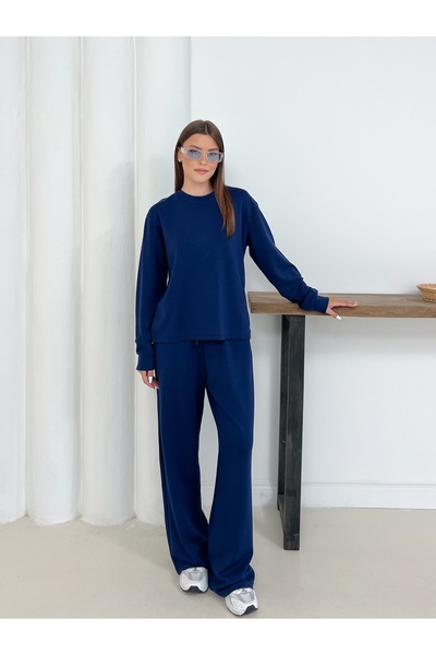 OTAKU Women's Modal Fabric Long Sleeve Sweatshirt Tracksuit Set