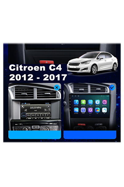 CarSmarT CİTROEN C4 NEW 2012/2017 10 İNÇ 4-64 PRO MODEL QLED EKRAN