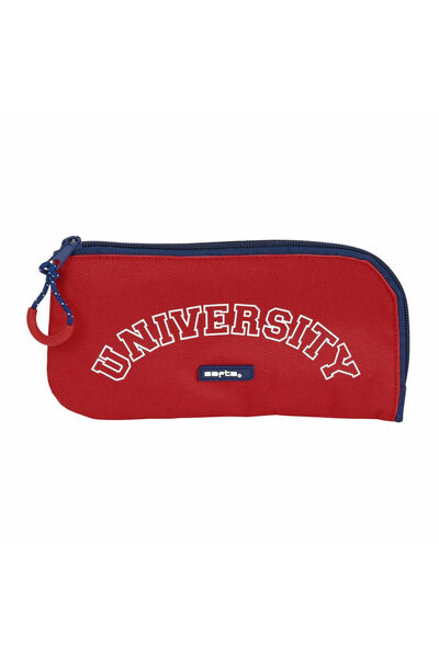 safta School Case University Red Navy Blue (23 x 11 x 1 cm)