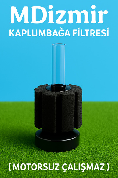 MDİZMİR Kaplumbağa Filtresi 𖤓 Su Kaplumbağası Akvaryumu İçin Sessiz ve Güçlü...