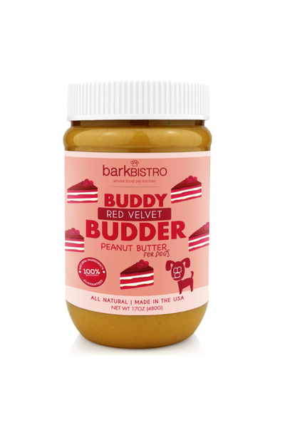 Bark Bistro ، ريد فيلفيت بادي بادير دوج زبدة الفول السوداني - 17 أونصة