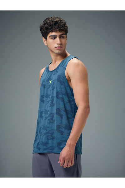 Technosport By Styli Men Jacquard Slim Fit Tank