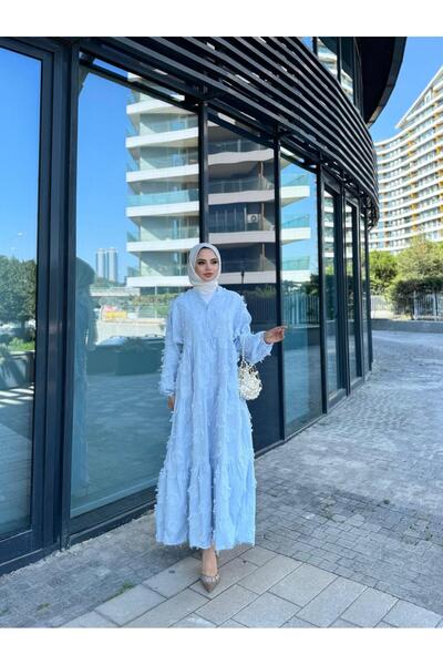 butik hira Tassel Detailed Hijab Dress