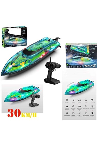 Genel Markalar Uzaktan Kumandalı 30 KM HIZ YAPAN LED IŞIKLI RC SÜRAT TEKNESİ