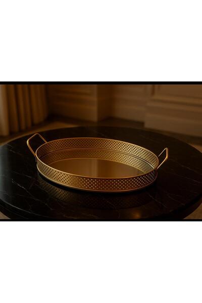 decovien Mirror Metal Tray